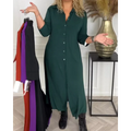 Evy - Stylish autumn/winter dress with buttons