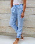 Monika - cotton trousers with elastic band