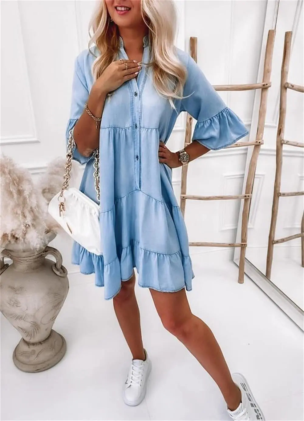 Greta - denim dress