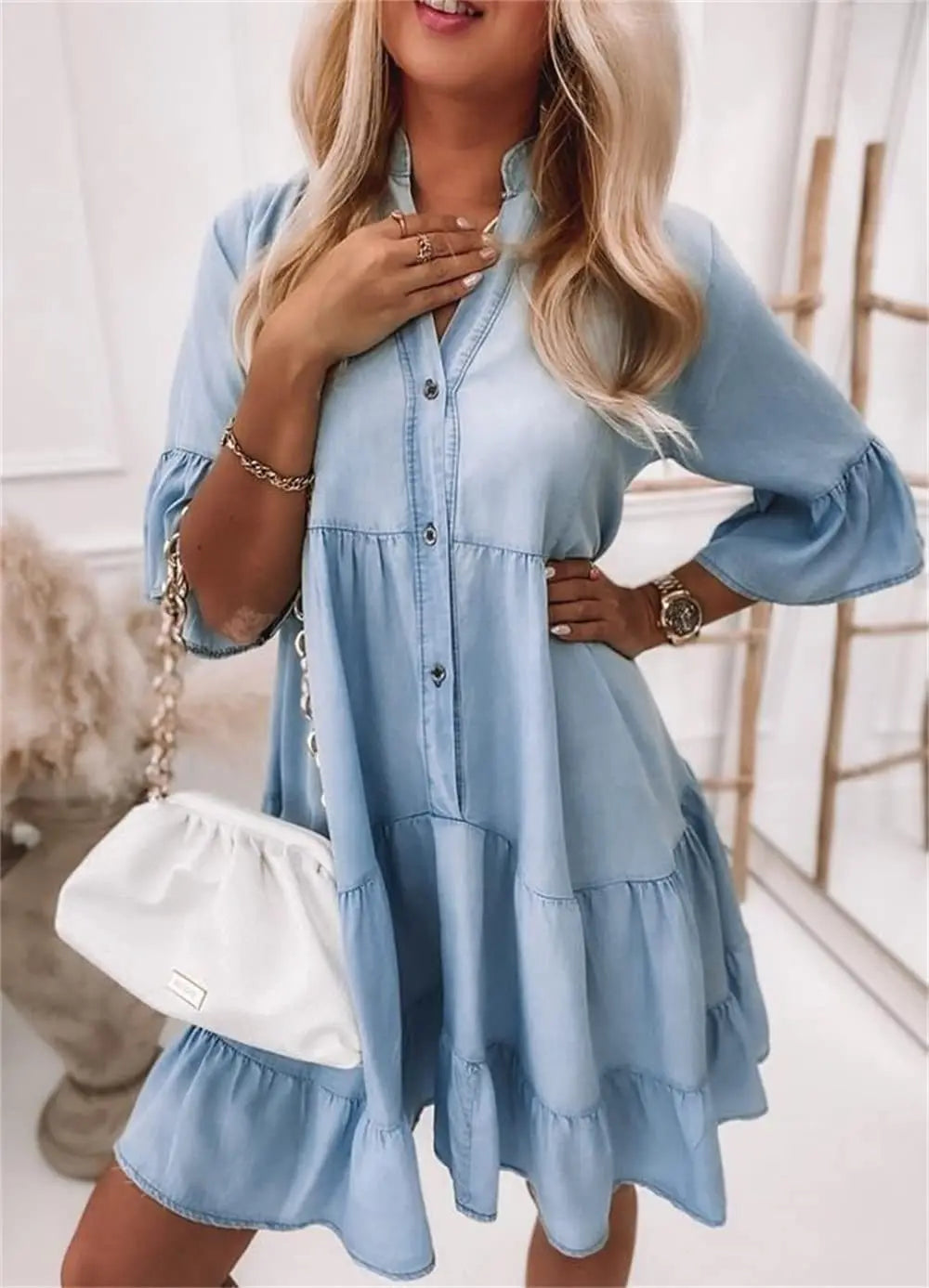Greta - denim dress