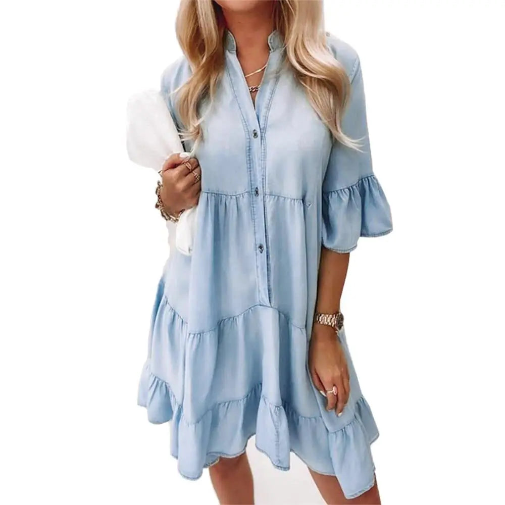 Greta - denim dress