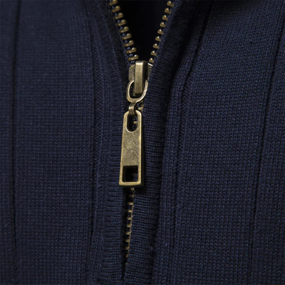 Aziel - Knitted zipper sweater