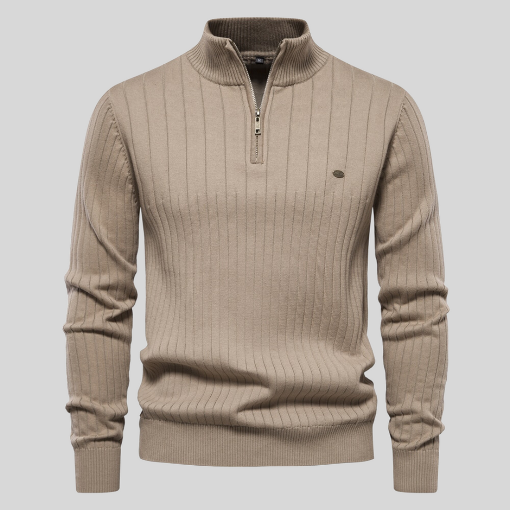 Aziel - Knitted zipper sweater