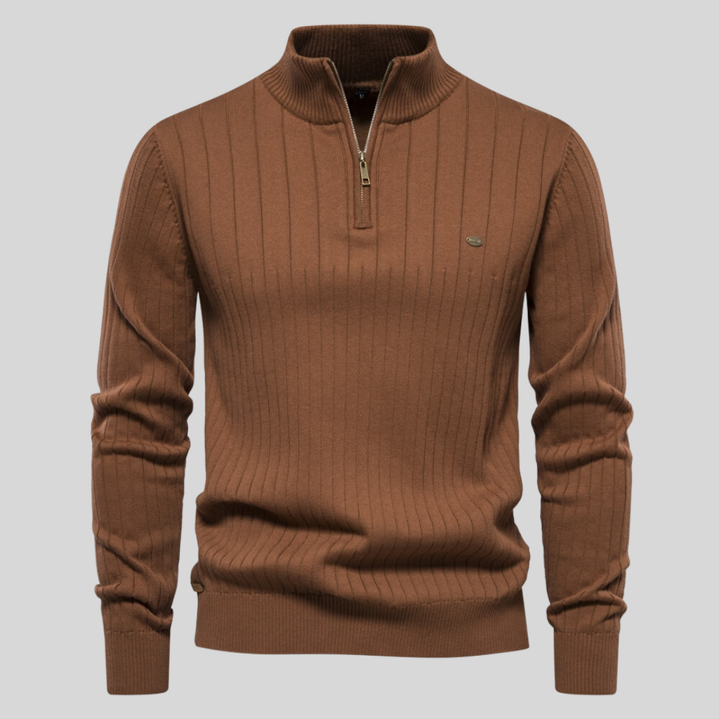 Aziel - Knitted zipper sweater