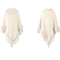 Rona - Quilted poncho jacket for women