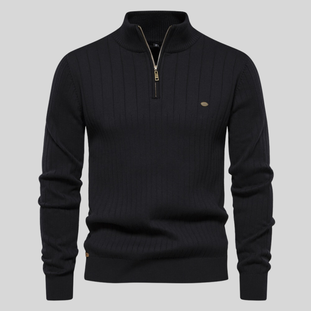 Aziel - Knitted zipper sweater