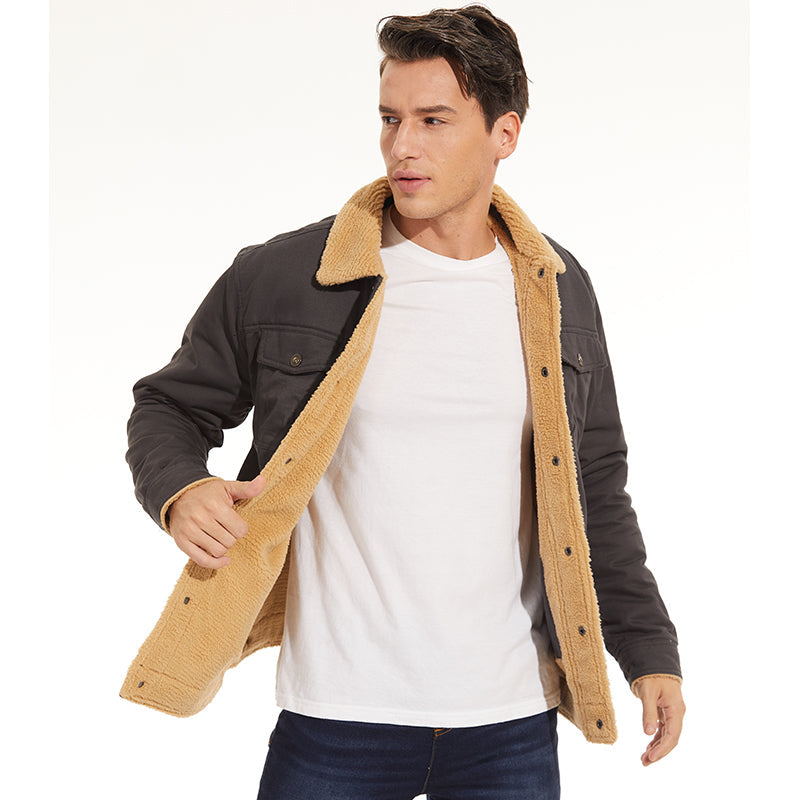 Lars - Bomber jacket with wool lining