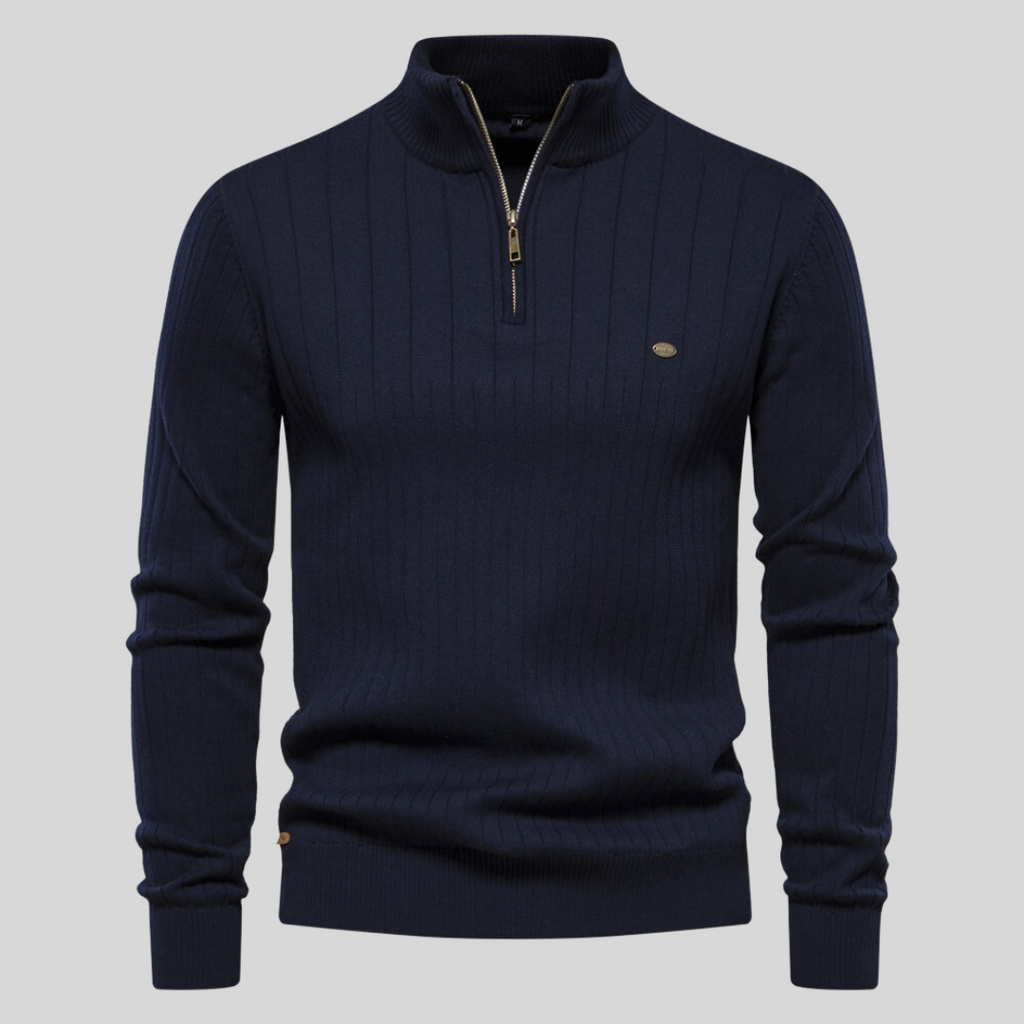 Aziel - Knitted zipper sweater