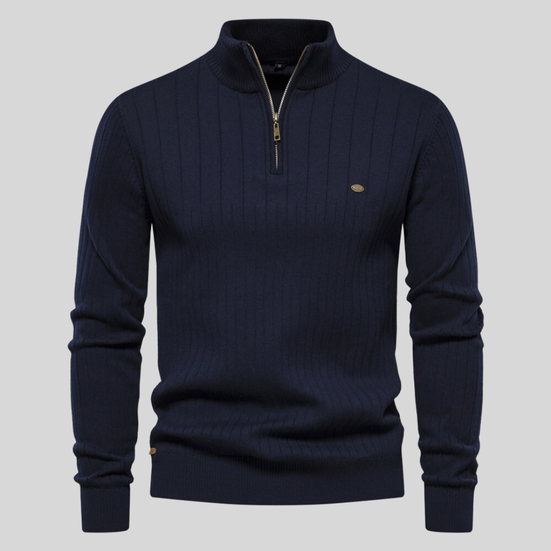 Aziel - Knitted zipper sweater