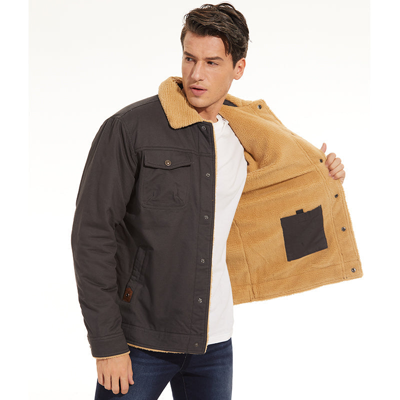 Lars - Bomber jacket with wool lining