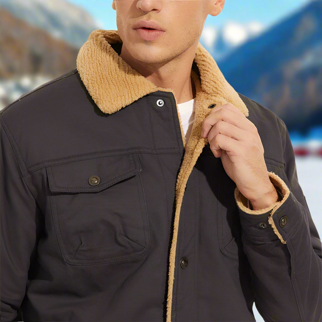 Lars - Bomber jacket with wool lining