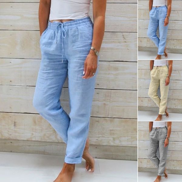 Monika - cotton trousers with elastic band