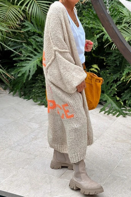 Georgia - Long knitted cardigan