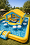 Inflatable Floating Pool Lounge – Backyard Pool Pavilion with Seating — image 4