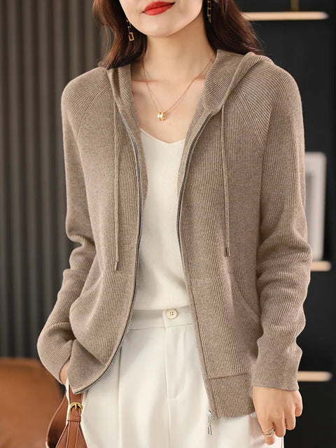 Jenifer - wool blend zip-up vest