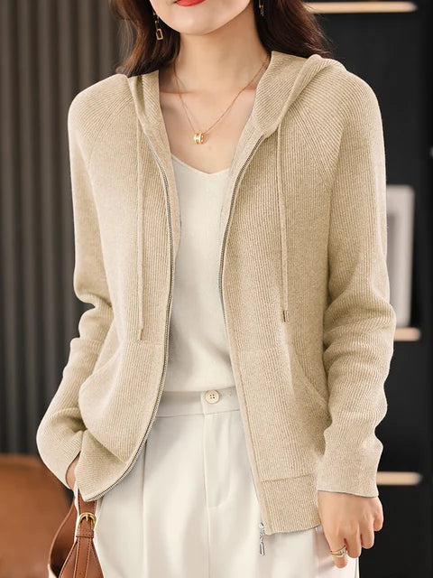 Jenifer - wool blend zip-up vest