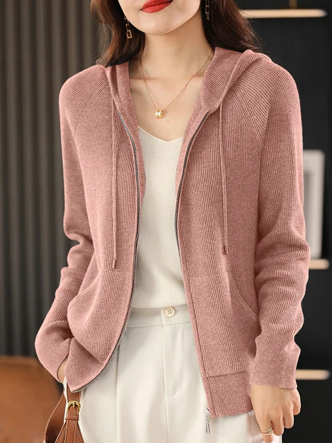 Jennifer Wool blend zip-up Vest
