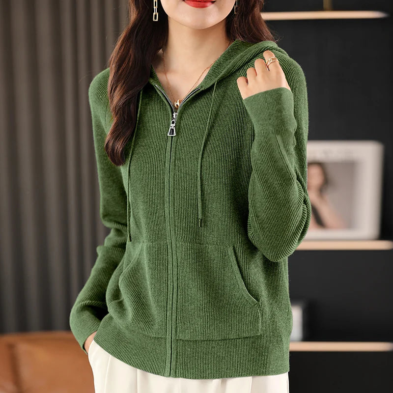 Jenifer - wool blend zip-up vest
