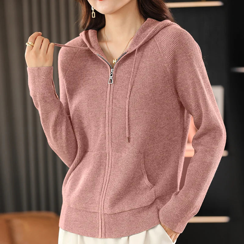 Jenifer - wool blend zip-up vest
