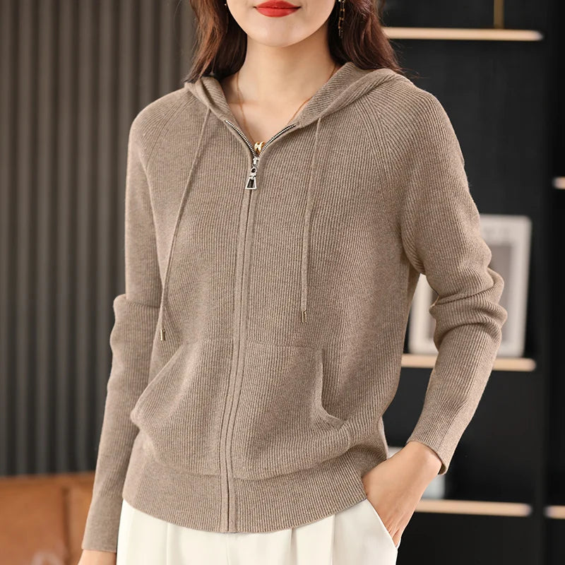 Jenifer - wool blend zip-up vest