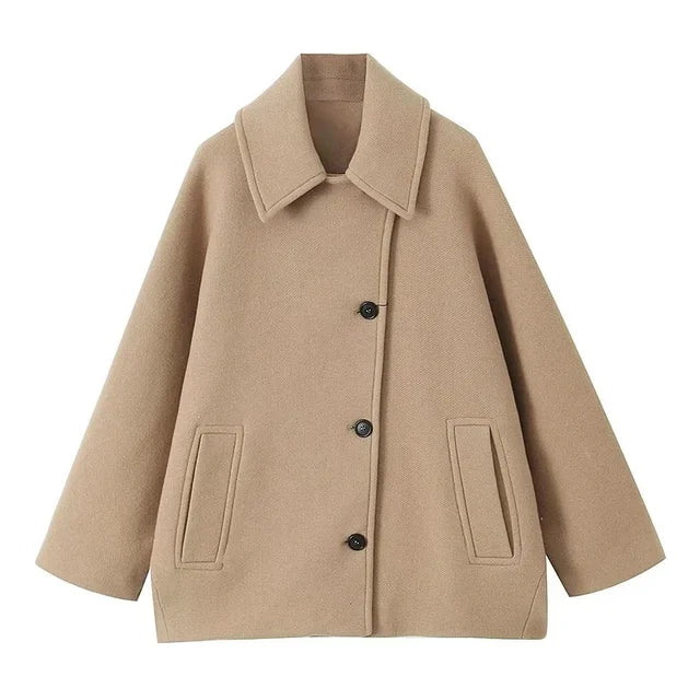 Karina - Turn down collar coat