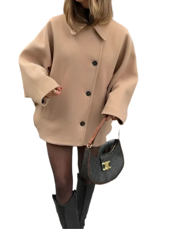Karina - Turn down collar coat