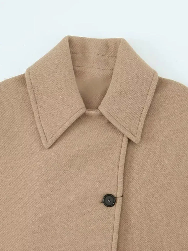 Karina - Turn down collar coat