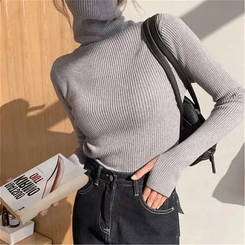 Olivia Heaps Collar Turtleneck Sweater