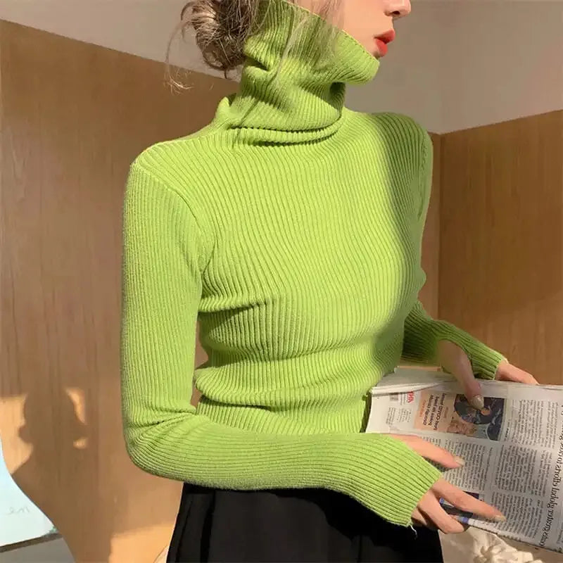 Olivia Heaps Collar Turtleneck Sweater