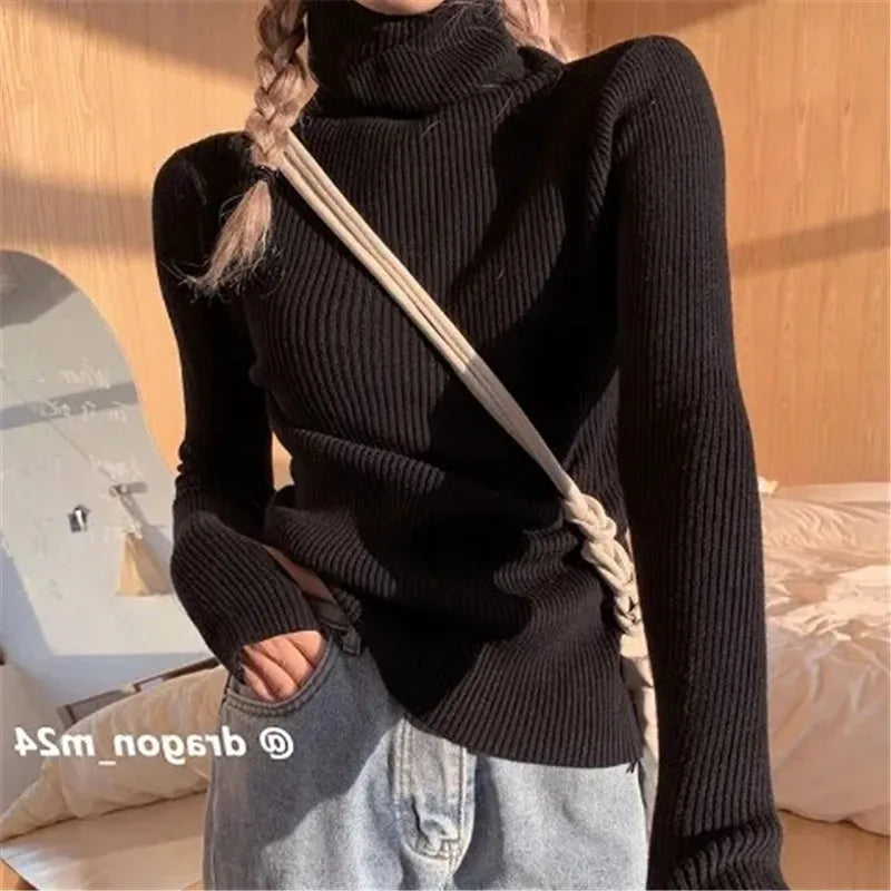 Olivia Heaps Collar Turtleneck Sweater