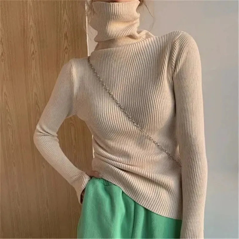 Olivia Heaps Collar Turtleneck Sweater