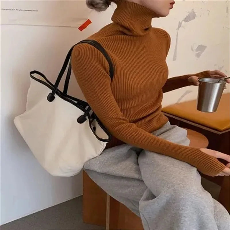 Olivia Heaps Collar Turtleneck Sweater