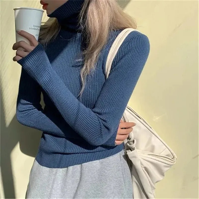 Olivia Heaps Collar Turtleneck Sweater