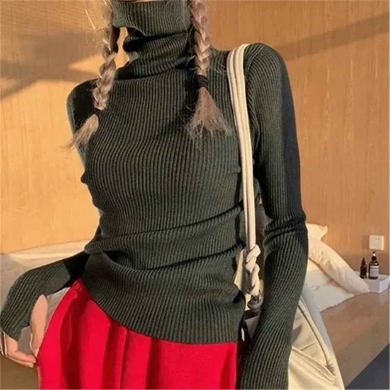 Olivia Heaps Collar Turtleneck Sweater
