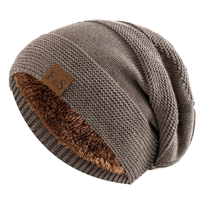 Coos - Fur-lined slouchy hat for winter