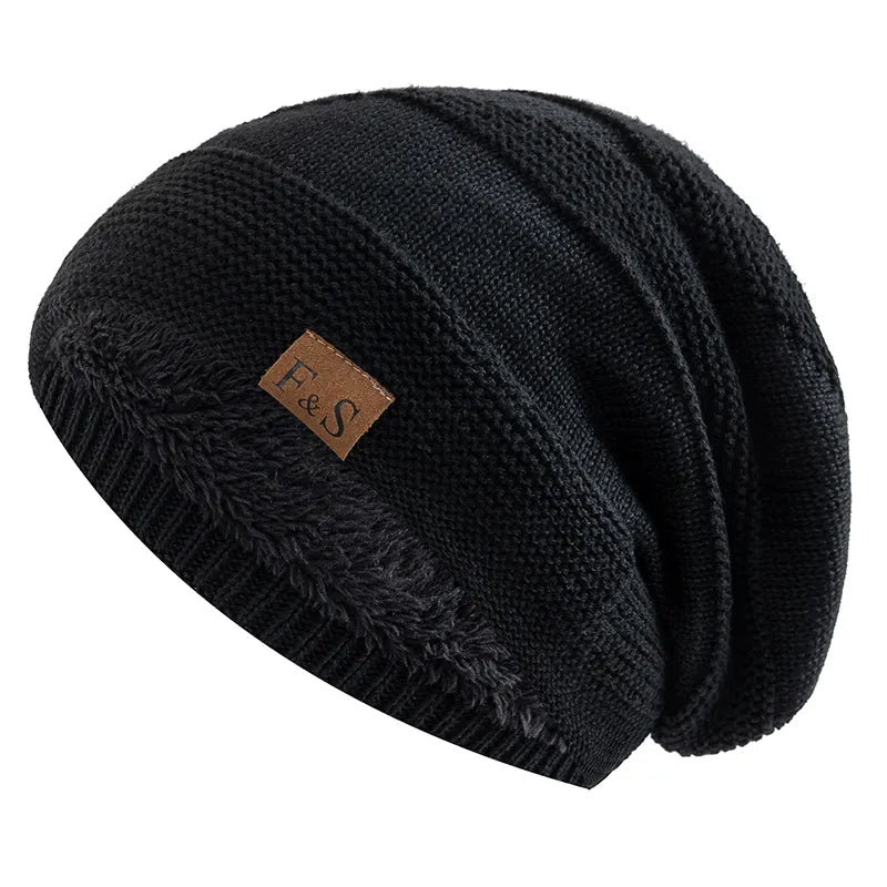 Coos - Fur-lined slouchy hat for winter