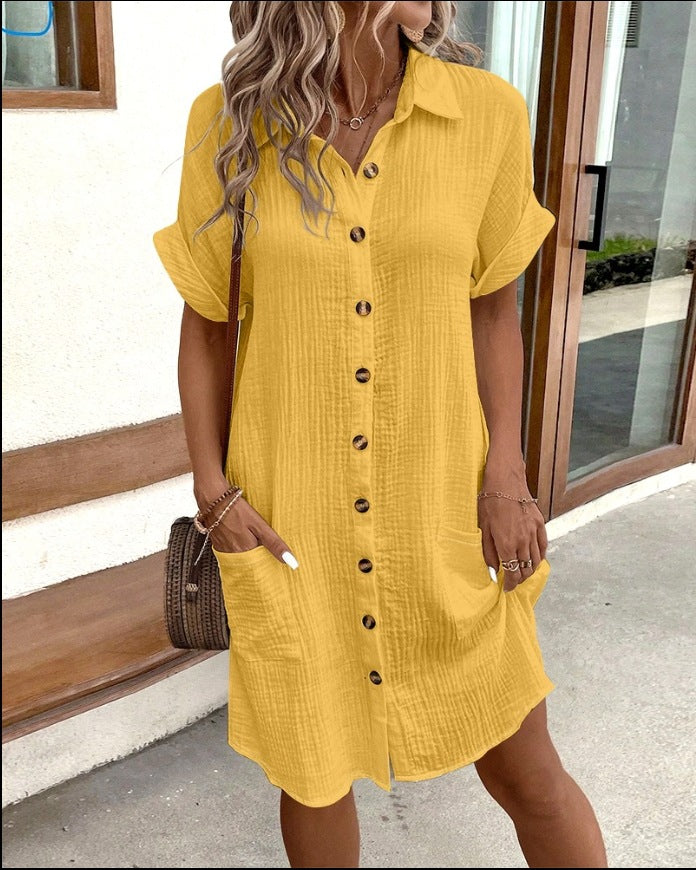 Melsie - Elegant Shirt Dress