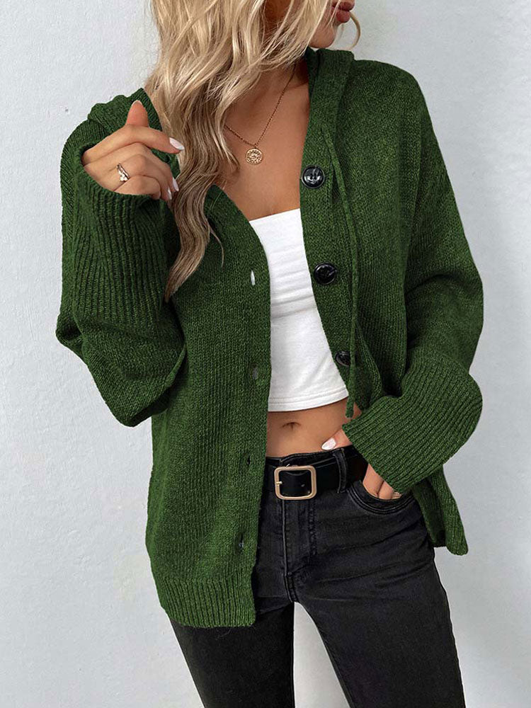 Zoey - Long-Sleeve Hooded Cardigan