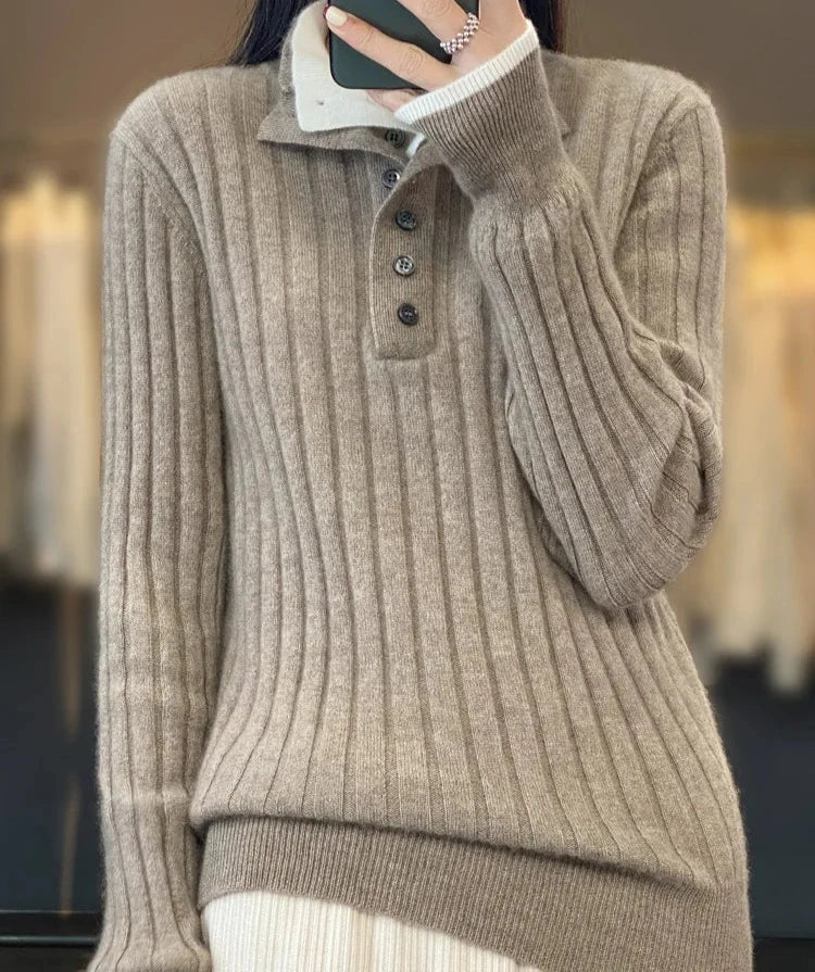 Clara Turn-down Collar Pullover