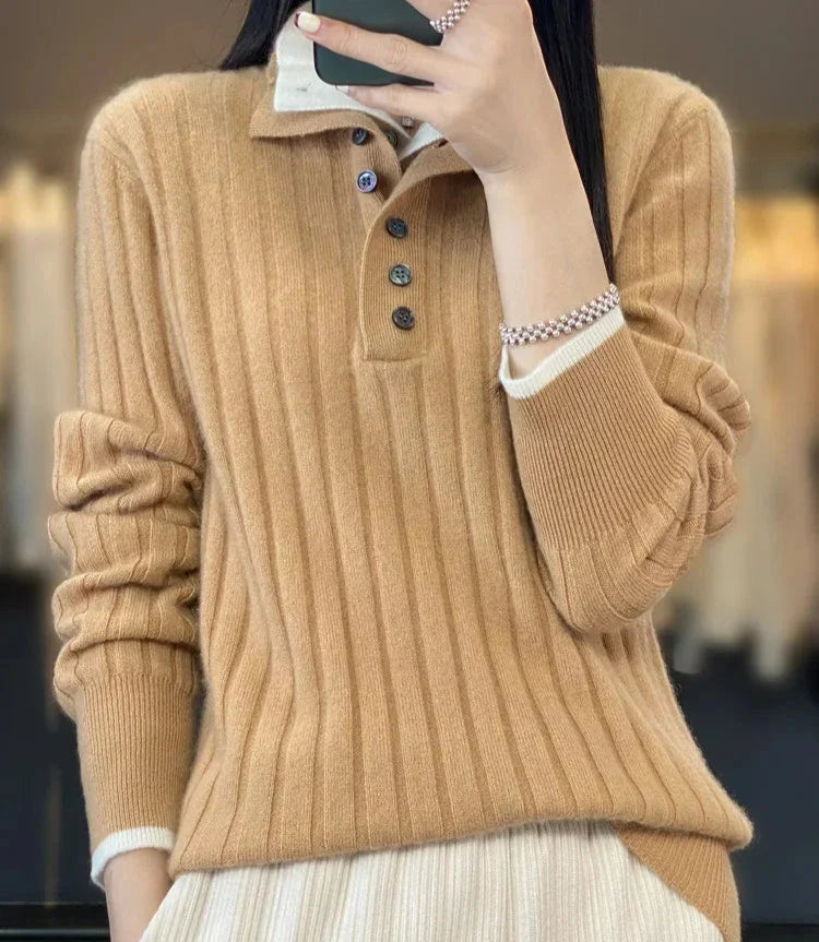 Clara Turn-down Collar Pullover