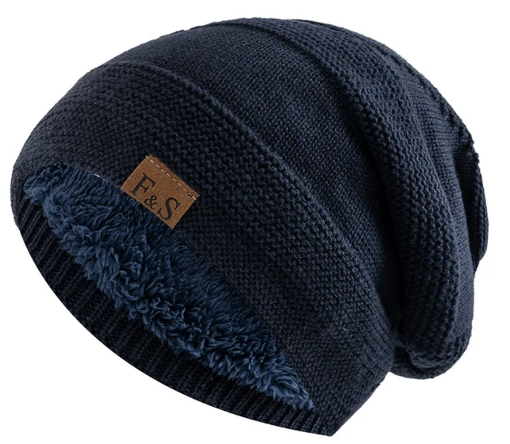 Coos - Fur-lined slouchy hat for winter