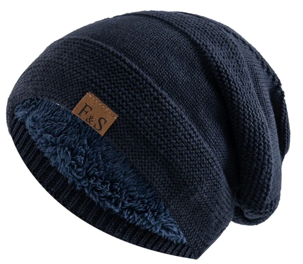 Coos - Fur-lined slouchy hat for winter