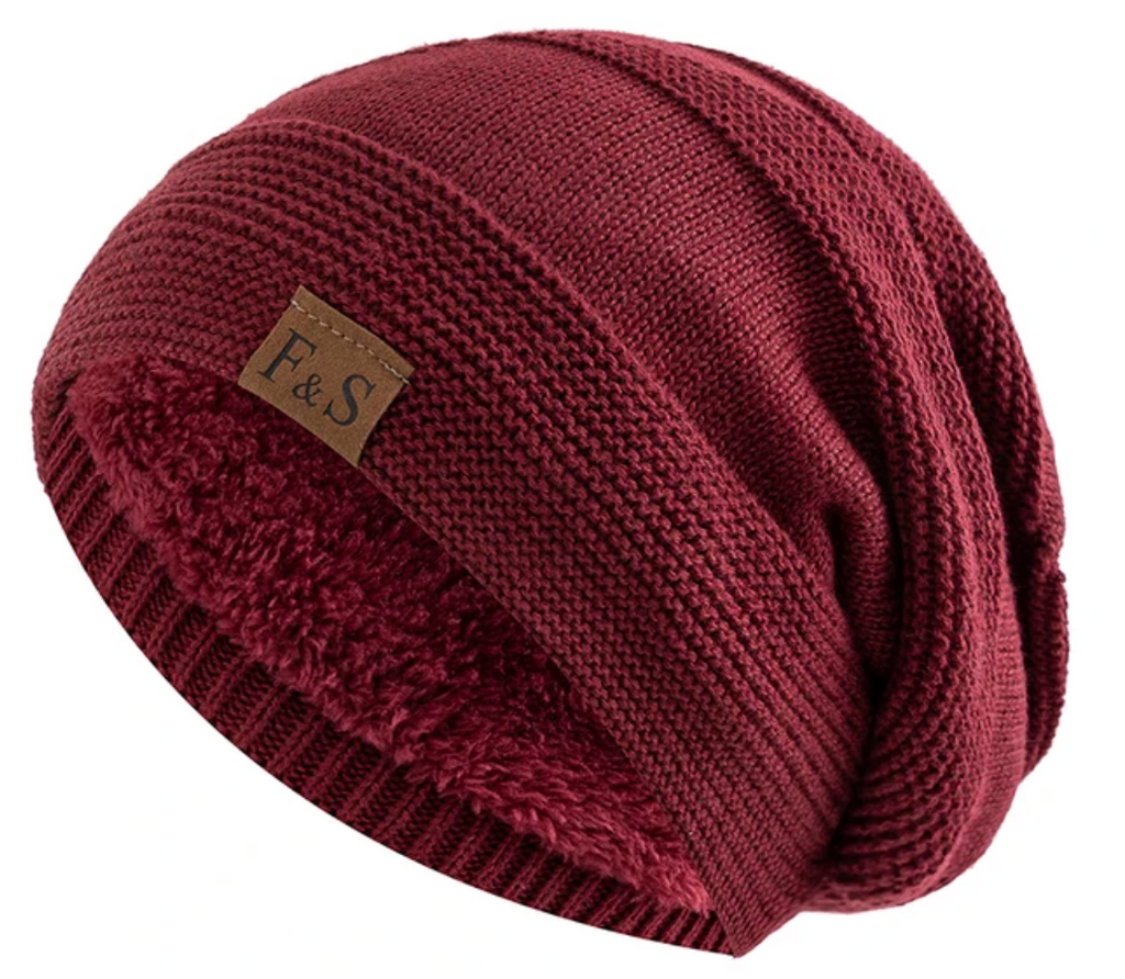 Coos - Fur-lined slouchy hat for winter