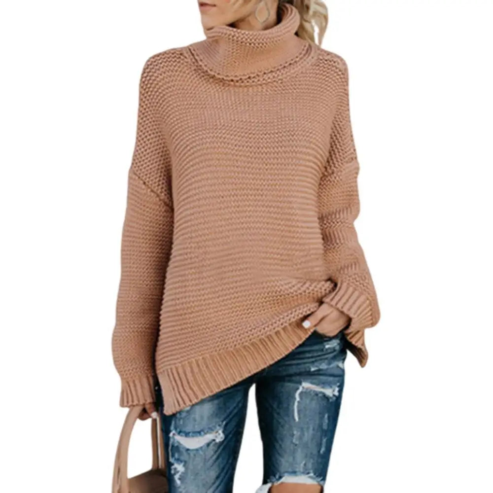 Iris Loose Turtleneck Pullover Sweater