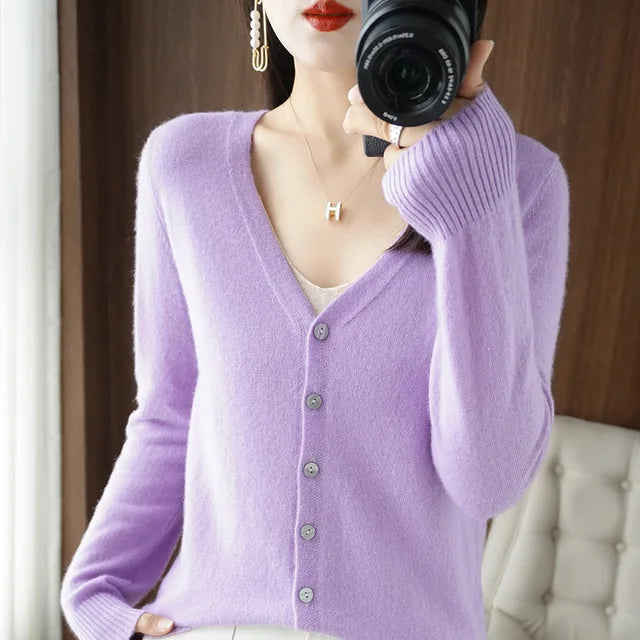 Nien - Warm knitted cardigan