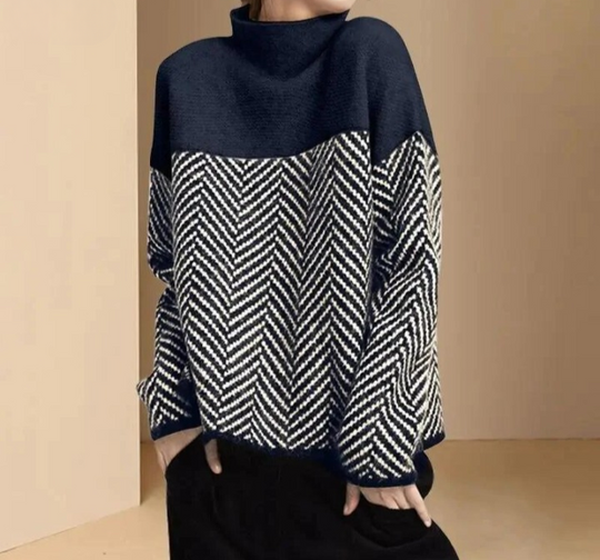 Daniela - high neck cotton sweater