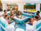 Inflatable Floating Pool Lounge – Backyard Pool Pavilion with Seating — image 9