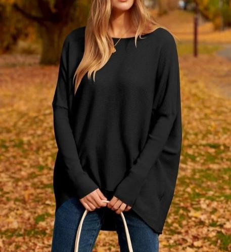 Yessa - Oversized dolman sleeve knitted sweater