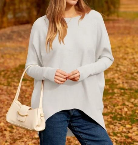 Yessa - Oversized dolman sleeve knitted sweater