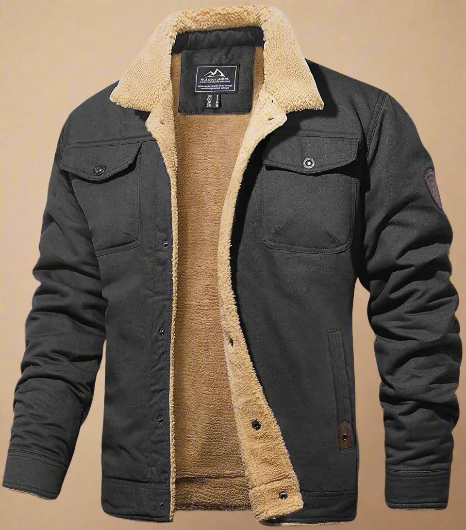 Lars - Bomber jacket with wool lining